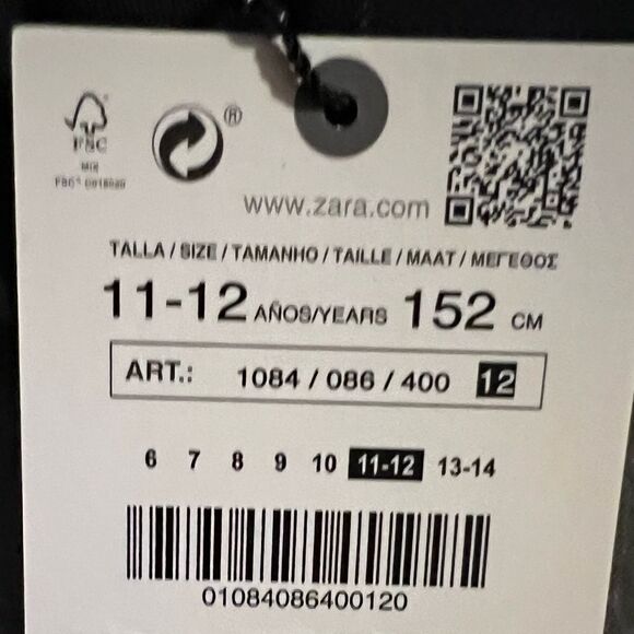 ZARA Kids | Blue | DRESS WITH RUCHING - Picture 10 of 11